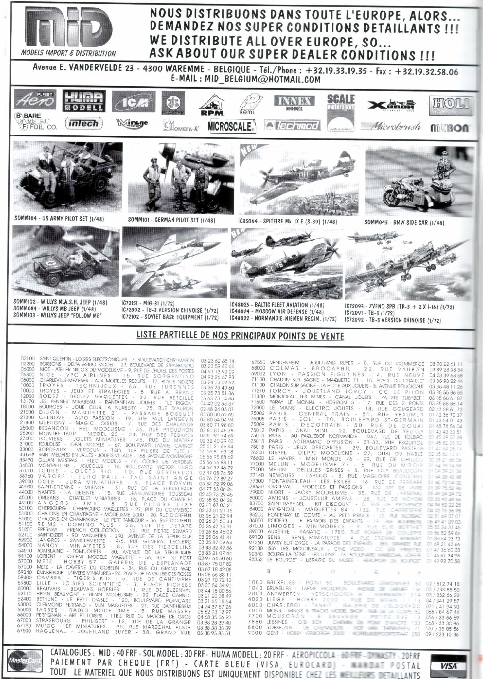 Replic 119 - FIAT G-91R, Macchi C202, Westland Lysander